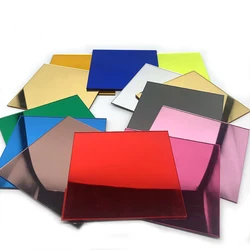 2mmAcrylic mirror panel reflective plexiglass plate processing plate silver mirror plate mirror gold mirror customized any size