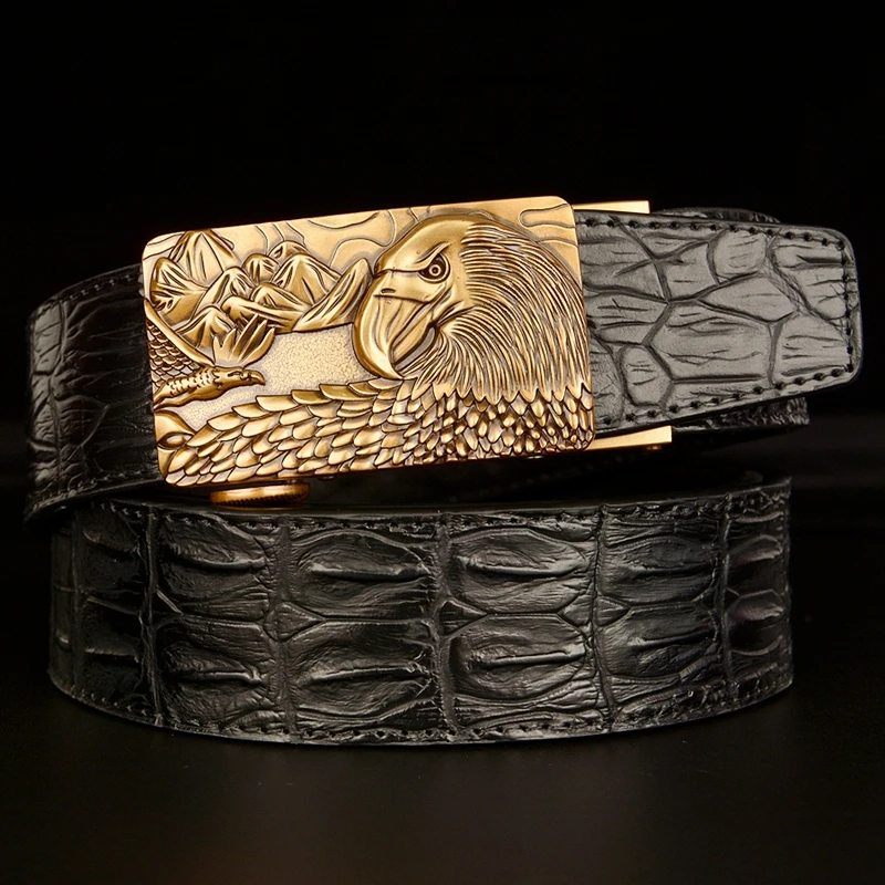 High Quality Businessmen Belts Automatic Retro Classical Brand Designer Belt for Men Luxury Genuine Leather Men Belts Waistband