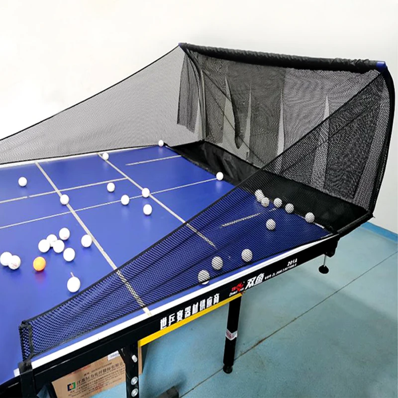 

Mobile Ball Catch Net Professional Multi-Ball Pingpong Practice Collection Net With Rack Ping Pang Playing Recycling Net