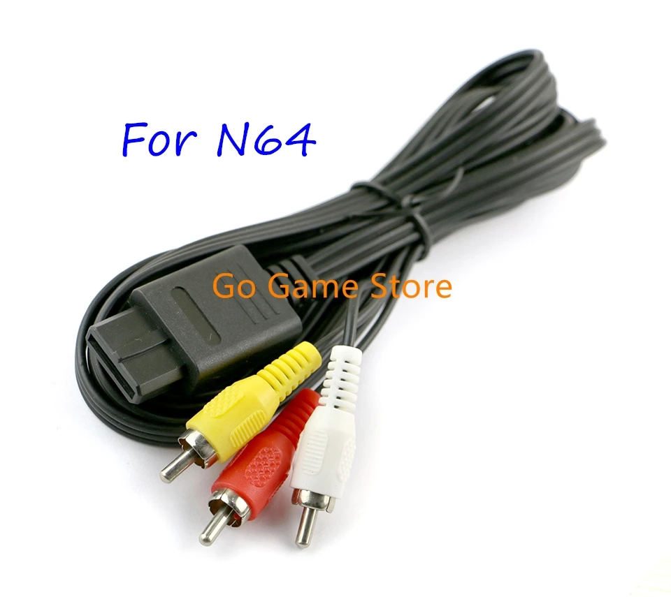 

20pcs For SNES GameCube for N64 64 180cm 6FT AV TV RCA Video Cord Cable For Game cube