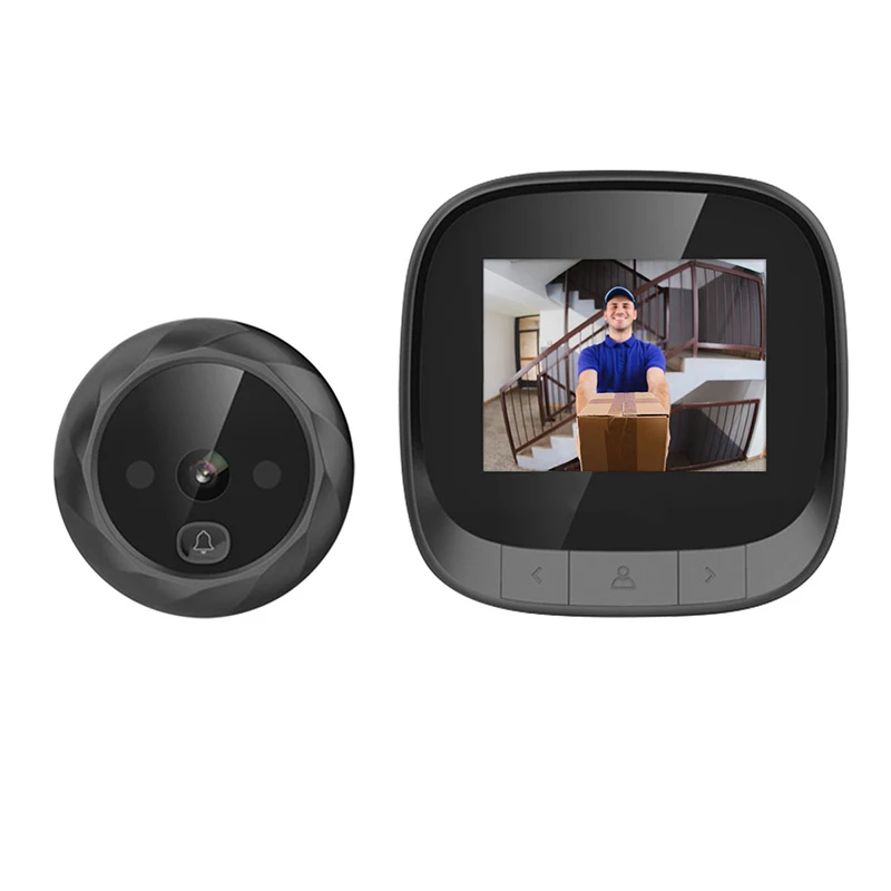 C06 2.4 Inch LCD Color Screen 90 Degree Wide Angle Electronic Peephole Door Bell Camera Night Vision Viewer Photo Visual Monitor
