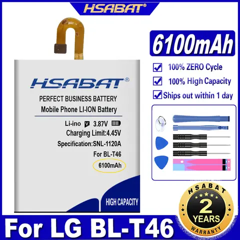 Hsabat BL-T46 6100Mah Batterij Voor Lg V60 Thinq 5G Lmv600vm V600vm V600qm5 Batterijen