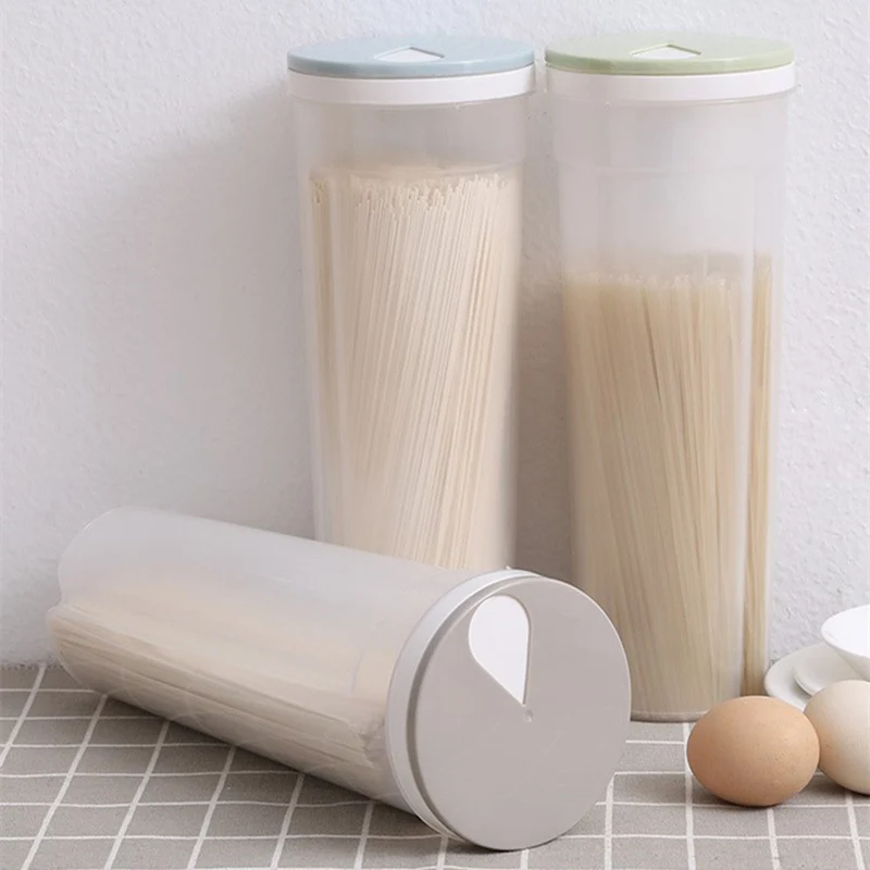 Multifunction Spaghetti Box Cutlery Noodle Storage Box Chopstick Boxes Airtight Food Canister For Kitchen Containers and Storage