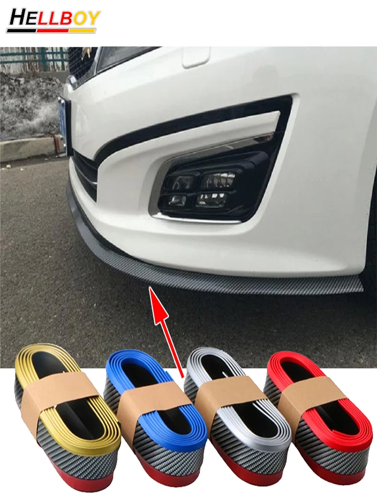 2.5m Rubber Car Body Front Bumper Lid Protector Strip For AUDI A1 S1 A3 S3 RS3 8V 8P A4 S4 RS4 A5 S5 B8 VW Golf POLO MK6 Passat