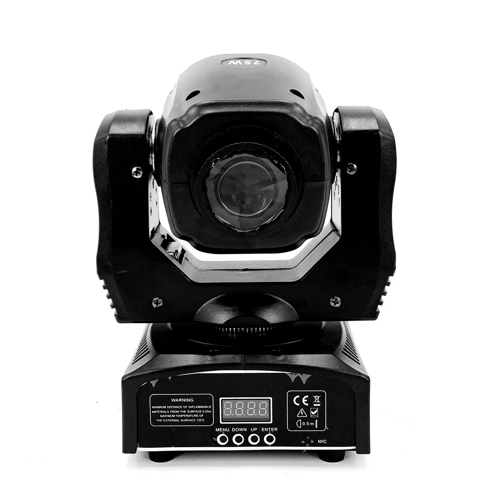 Imagem -02 - Led Moving Head Light com Prism Mini Led Spot Prism Gobo Beam Moving Heads Lights Super Brilhante dj 75w 60w