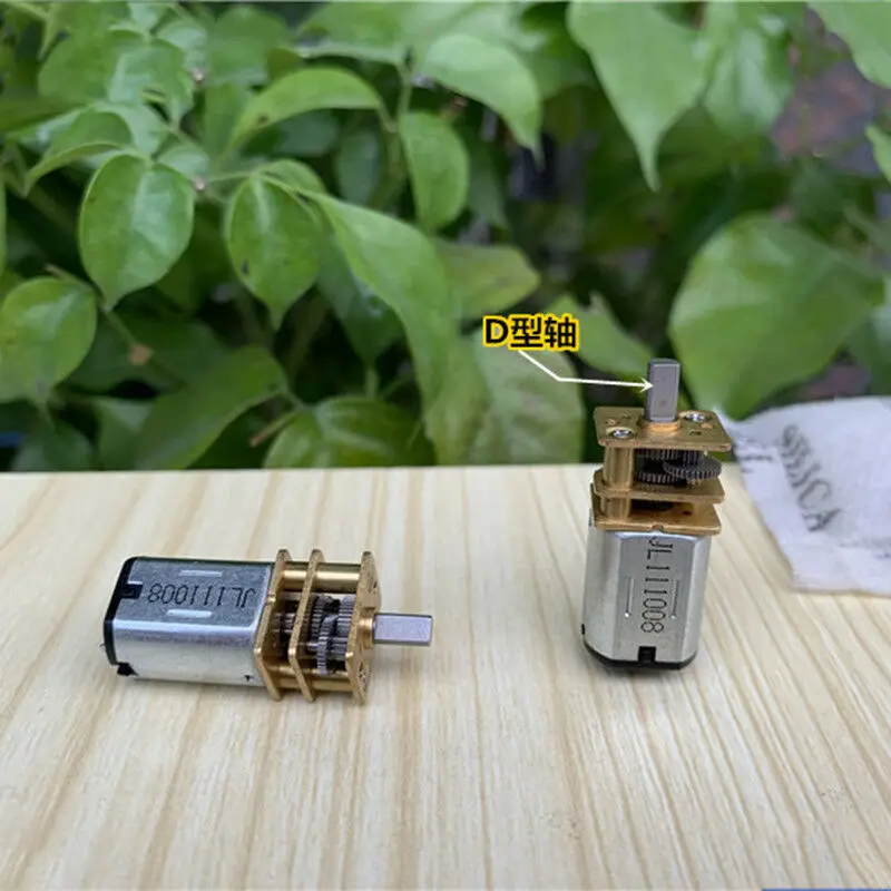 GA12-N20 DC 1.5V-6V 3V 5V 33RPM Mini 10mm*12mm Full Metal Gearbox Gear Motor D-flat Shaft DIY Robot Car Electric Lock