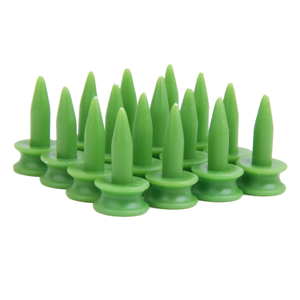 100pcs 23mm Professional Small Green Plastic Golf Tee Step Castles Tees Golfer Golf Tees Replacement Clubs Equipment Golfer Gift