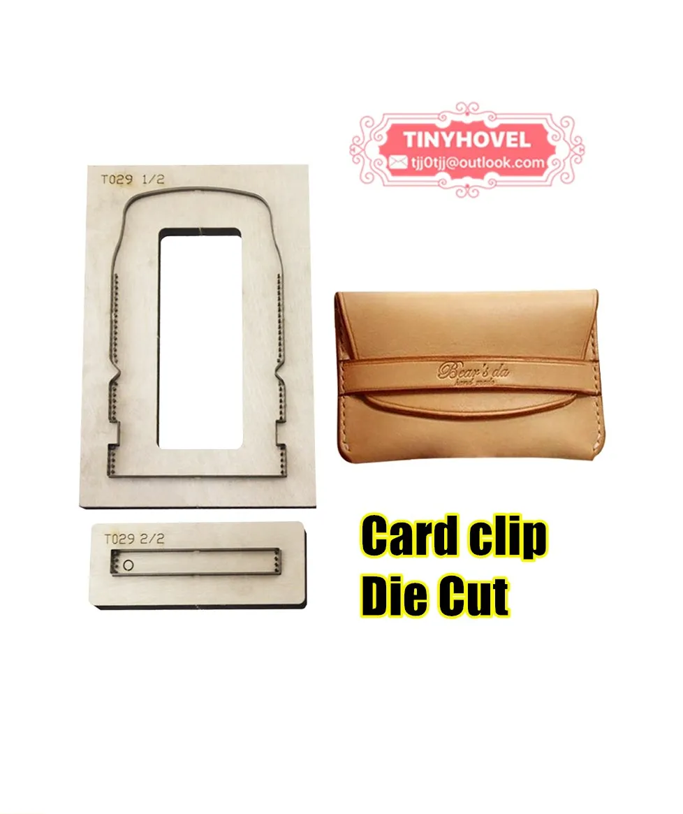 Card Clip Cutting Dies, Wallet,Purse, Wooden Die Cut, Die Cutting, Die Cutter, Suit for Leather Cutting,Big Shot Machine, BM082