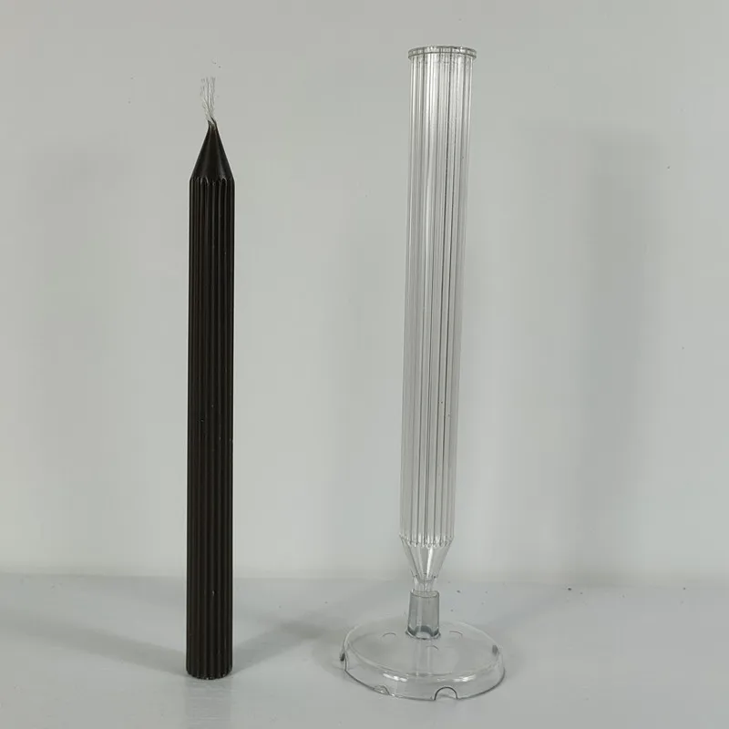 2.2x25cm Pencil head Acrylic candle mold fine tooth rod wax mold Candlestick Shape Candle Mold For Aromatherapy Candle Molds