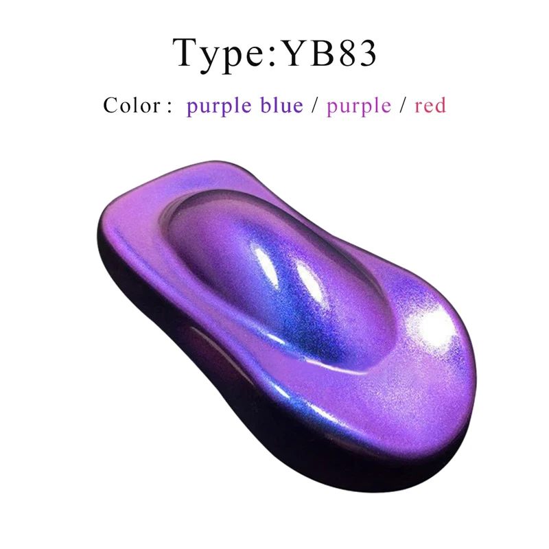 YB83 Chameleon Pigments Powder Coating Dye for Automotive Paint Decoration Arts Nail Plastic 10g Painting Supplies Acrylic Paint