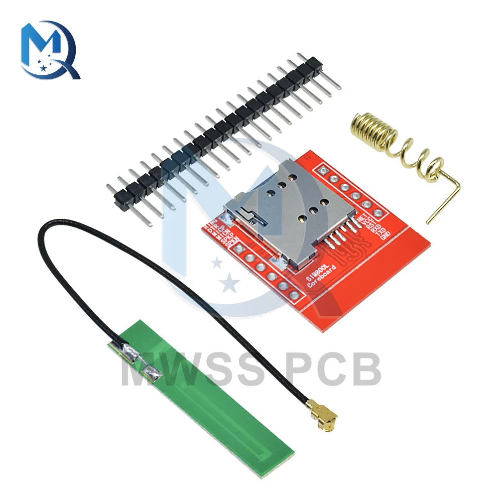 3.7V-4.2V Mini moduł SIM800L GPRS rdzeń czterozakresowy Port szeregowy TTL interfejs IPX bezprzewodowy SIM800 + antena dla Arduino