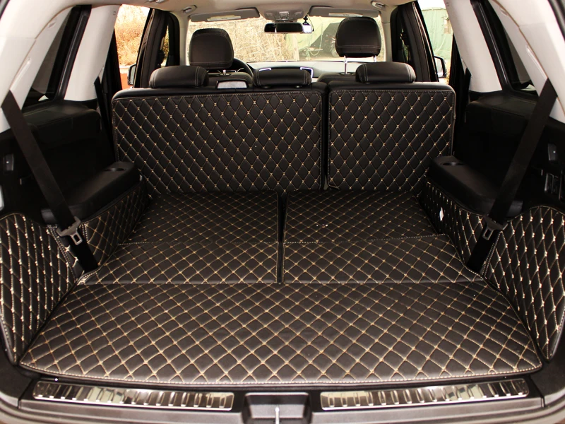 

Good quality, Special car trunk mats for Mercedes Benz GL 400 X166 2015-2013 7 seats cargo liner mat boot carpets for GL400 2014