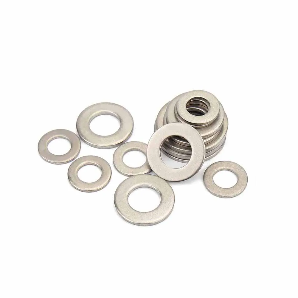 1/2/5/10pcs Pure Titanium TA2 Flat Washer Plain Gasket for M2.5 M3 M4 M5 M6 M8 M10 M12 M14 M16 M18 M20 Screw Bolt GB97