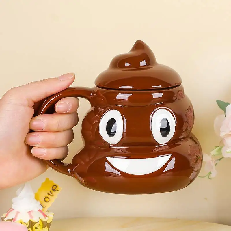 Weird Creative Poo Shaped Ceramics Mugs Coffee mug Milk Tea office Cups Drinkware the Best birthday Gift for Friends