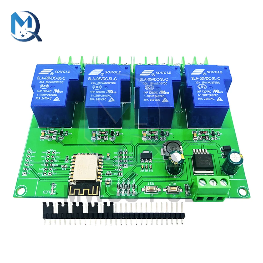 Модуль канала Wi-Fi DC 7 в 28 В ESP8266, плата для разработки, умный дом с дистанционным управлением для Arduino, 4 а, 30 А