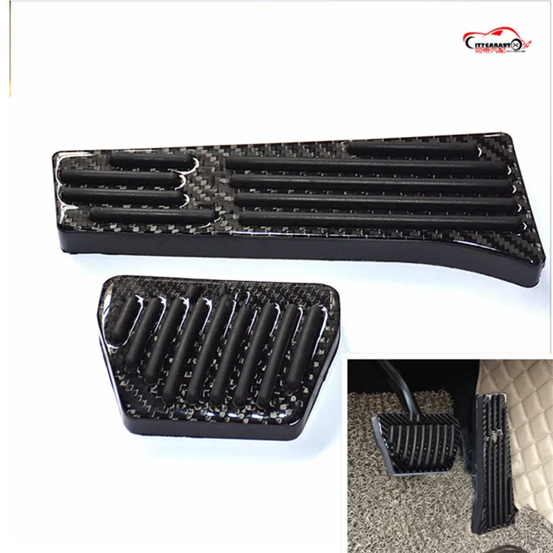 CITYCARAUTO car styling carbon interior cover gas pedal plate fit for F30 F32 F20 F35 F34 F10 F18 X5 X6 X3 X4 3 5 series