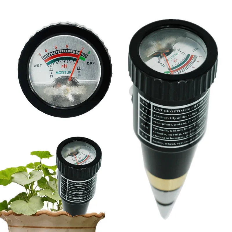 

New Arrival Handheld Moisture Humidity Meter PH Tester For Garden Soil Metal Probe VT-05 10-80% Hygrometer