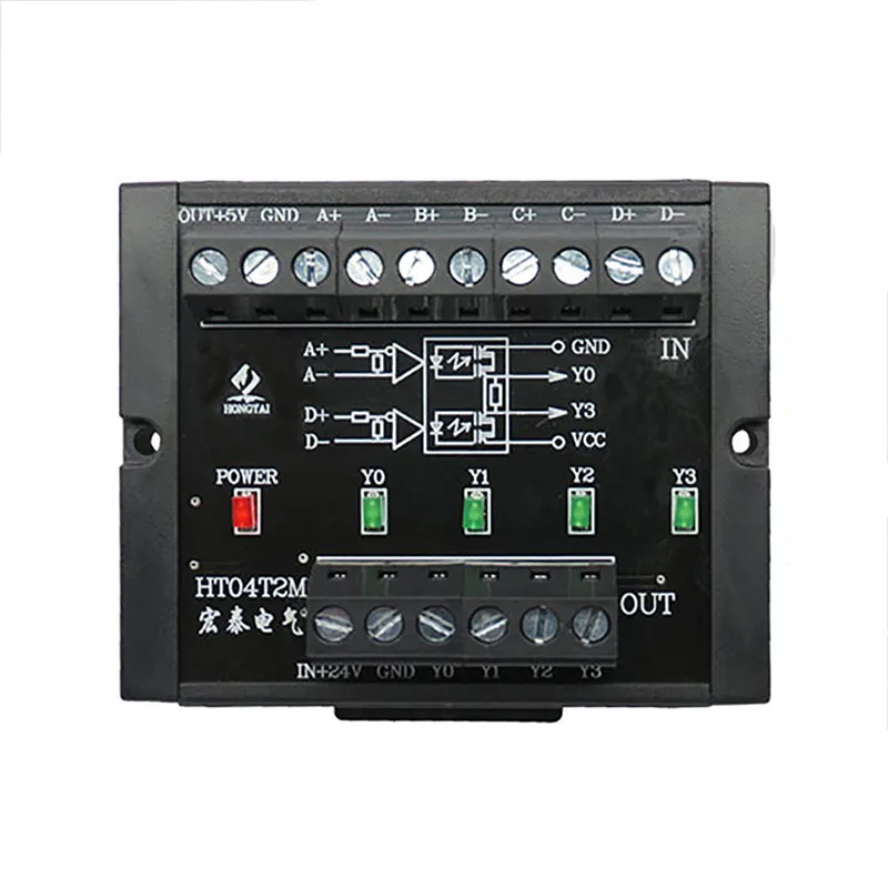 Imagem -04 - Diferencial de ou Canais ao Conversor Push-pull do Sinal Pnp Npn de Htl Ttl para o Codificador Aos Contadores 2mhz 5v 24v do Plc