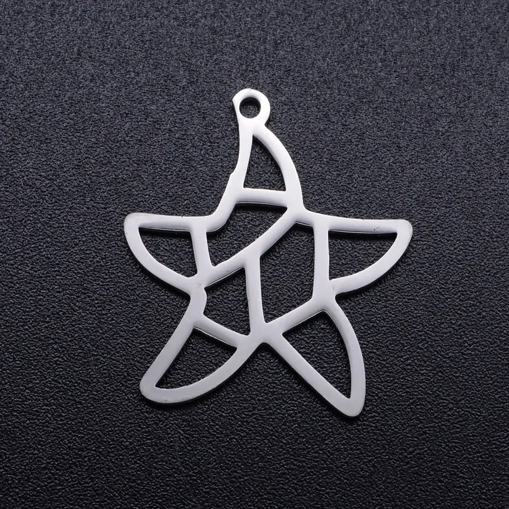 10pcs/lot diy beach sea dolphin turtle stainless steel charm pendant wholesale starfish fish jewelry bracelet connector charms