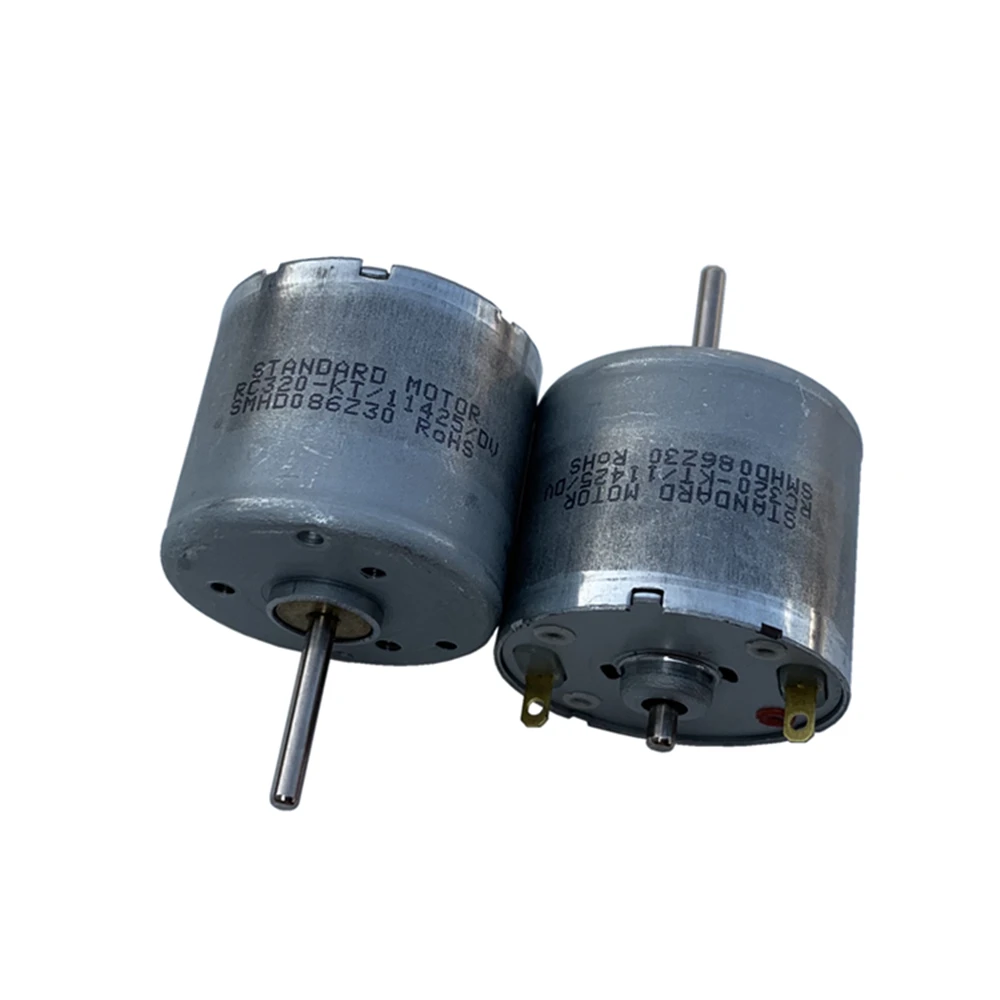 Micro 320 DC Motor Long Shaft Length 15mm Electric 6V 9V 12V High Speed 4100rpm 6200rpm 8300rpm Carbon Brush DIY Fan Model 5