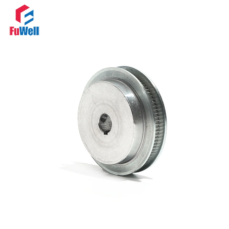 

S2M-68T Gear Pulley with Keyway S2M 68Teeth Timing Synchronous Pulley Aluminum Alloy 8/10/12/14/15/20mm Bore Toothed Belt Wheel