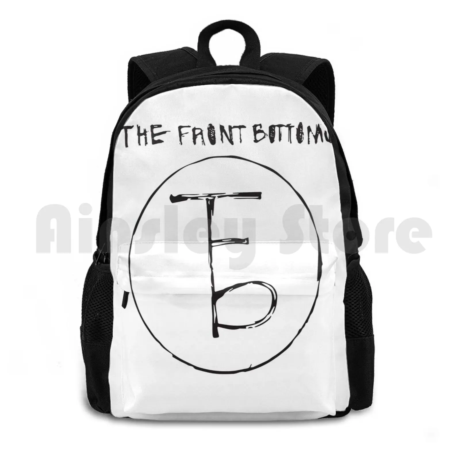 The Front Bottoms-Logo & Name Outdoor Hiking Backpack Riding Climbing Sports Bag The Front Front New Folk Punk Pop Music Band