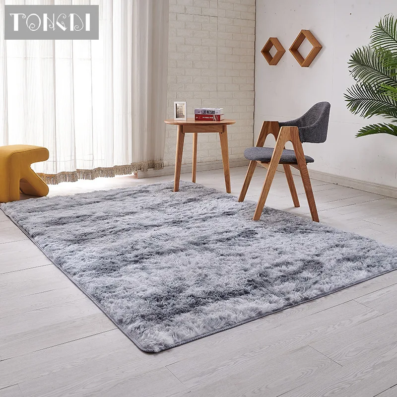 

TONGDI Carpet Mat Soft Elegant Shaggy Nursery Woolly Suede Plush Anti-slip Rug Luxury Decor For Home Bedroom Parlour Living Room