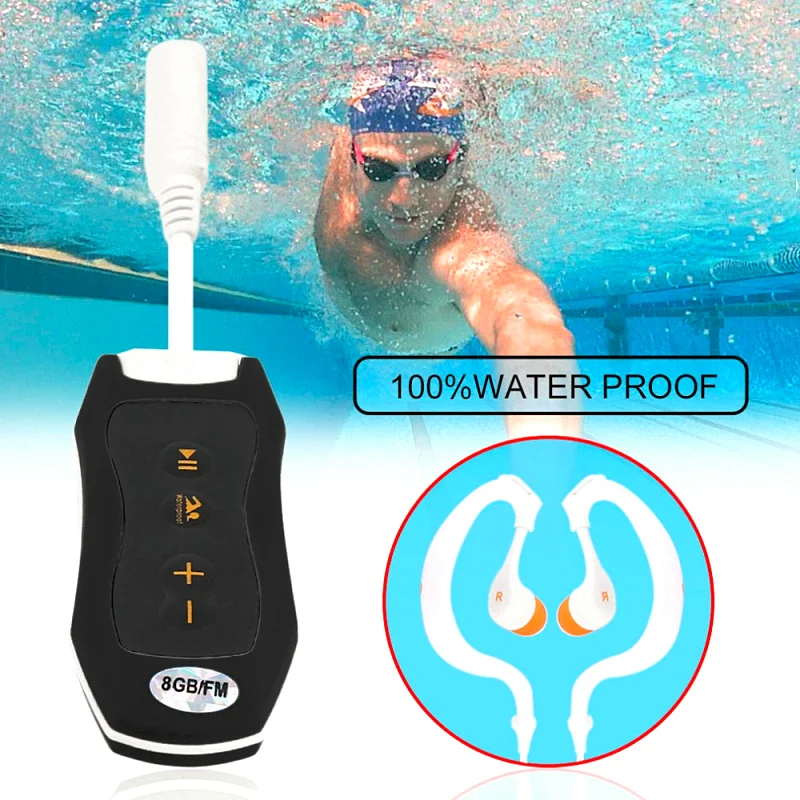 Winait Waterproof Swimminig Digital Sports Mp3 Player 4G/8G Music Player