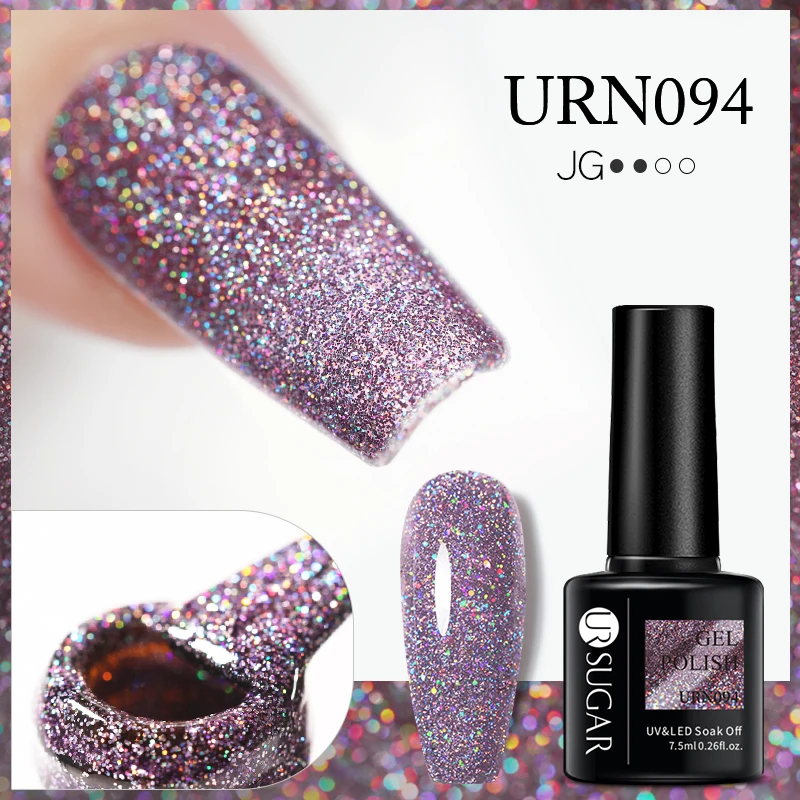 UR SUGAR – Vernis Gel à paillettes pour ongles, Semi-Permanent, couche de finition, UV, LED