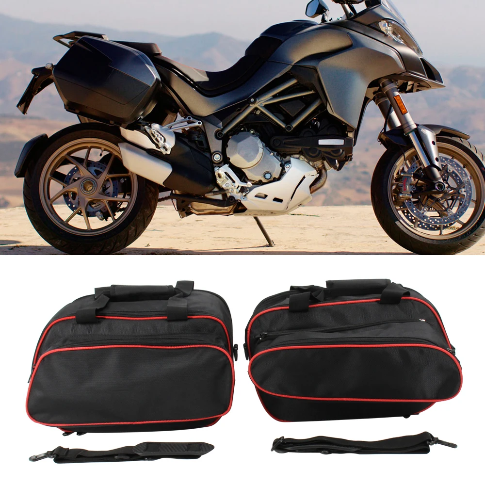 Motorcycle Luggage Bags For Ducati Multistrada 1200 2015-2019 Black Inner Bags For Ducati Multistrada 1260 950 2017-2019