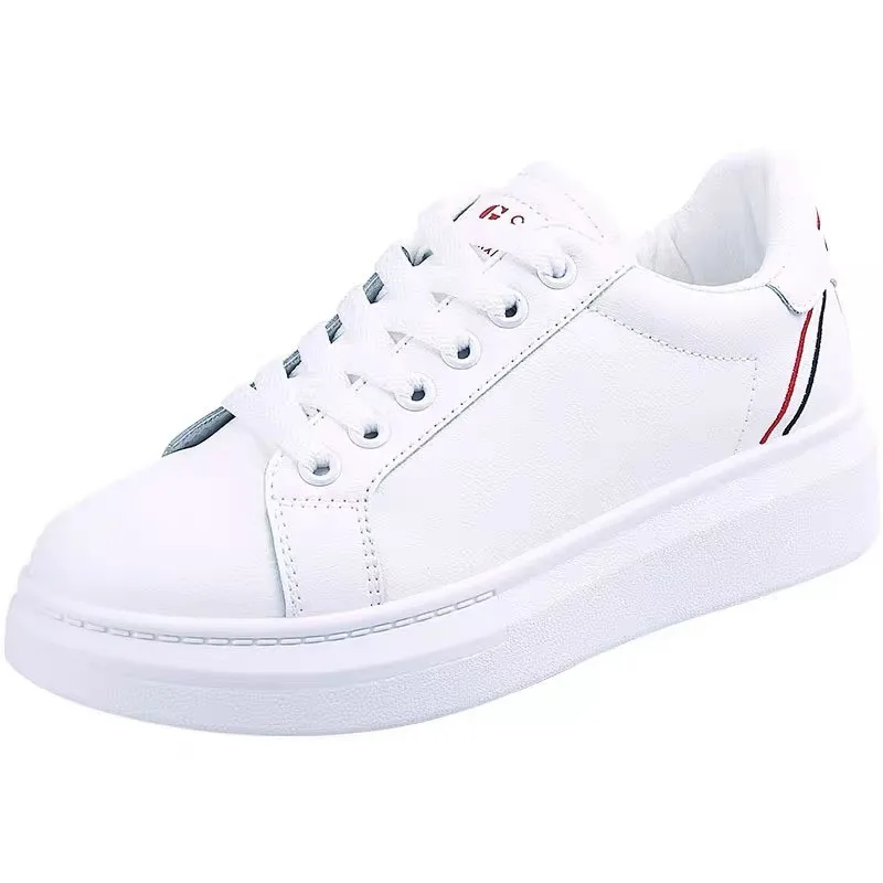 2021 de las mujeres de blanco zapatillas de plataforma zapatos de mujer cómodo Simple estudiante de la Escuela de Vulcanize calzado de Hip Hop