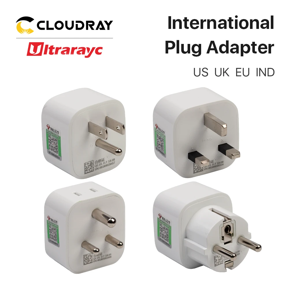 Ultrarayc International Plug Adapter Universal US CN to CN EU IND RSA US CH UK IT Plug Power Plug Converter for Most Machines