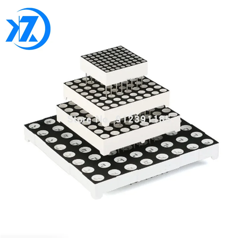 5PCS 1.9MM/3MM/3.75MM 8X8 8*8 red led dot matrix Display Common Anode/common cathode 788AS 788BS 1088AS 1088BS 1588AS 1588BS