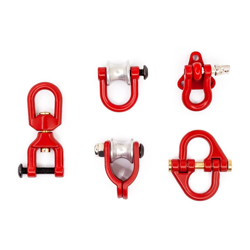 RC Car Metal Trailer Tow Hook Chain Accessories for 1:10 Model Crawler Axial SCX10 90046 AXI03007 Redcat MST