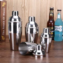 European Stainless Steel Cocktail Shaker Beverage Shaker Mixer Bar Bartender Tools 350/550ml