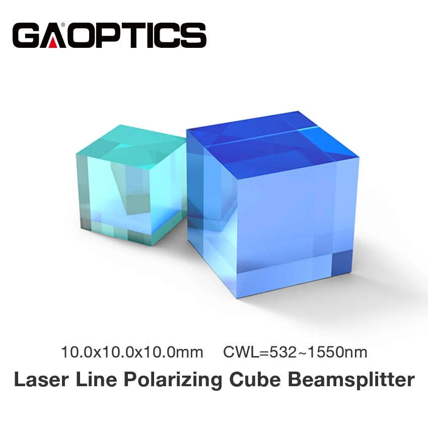 H-ZF3 Laser Line Polarizing Cube Beam Splitters Prism For Laser Dimension 10.0x10.0x10.0mm