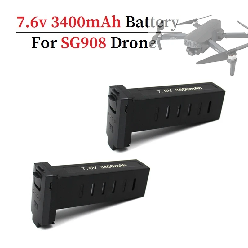 Original For sg908 GPS Drone Battery 7.6V 3400mAh Battery Brushless Quadcopter Drones Spare accessories 2Pcs/Set