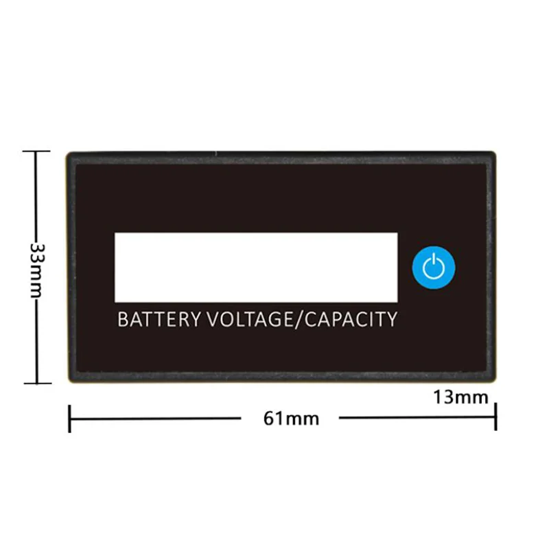 Taidacent 12V24V36V48V Lead-Acid Battery Level Monitor Lithium Battery Level Meter LCD Display Battery Remaining Capacity Tester