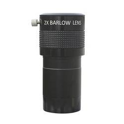 2inch 2X ED Barlow Lens w/ 2inch to 1.25inch Adapter Aluminum Body FMC Optical Glass Lens for Astronomical Telescope