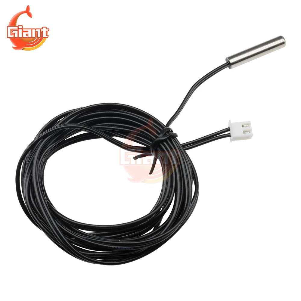 100/200cm 2 Meter Waterproof NTC 10K 1% 3950 2m Thermistor Accuracy Temperature Sensor Wire Cable Probe For Arduino W1209 W1401