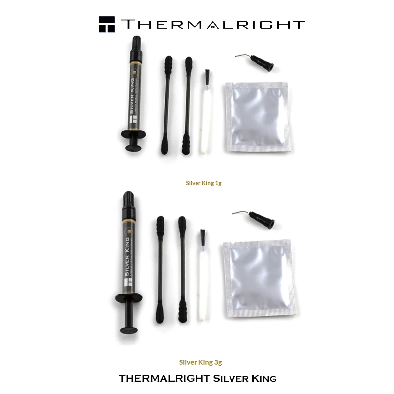Thermalright Silver King 79W/m-k Liquid Metal Thermal Conductive Grease Paste Plaster CPU Processor Heat Sink Commpound 1g 3g