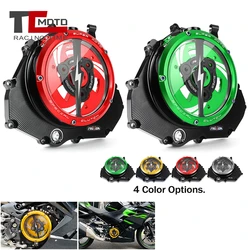 Motorcycle Clear Clutch Cover For Kawasaki Ninja 400 Z400 2018 - 2023 2019 2020 2021 2022 Engine Protector Guard Ninja400