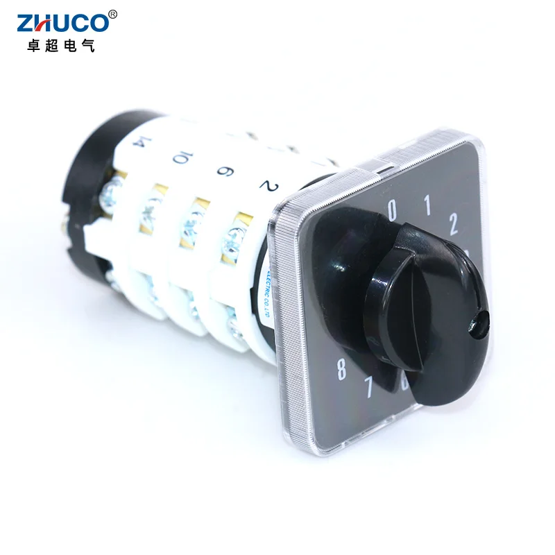 ZHUCO SZL9-20/0-8.4  20A 4 Pole 16Screws Electrical Can Be Equipped With Ultrasonic Equipment Universal Changeover Cam Switch