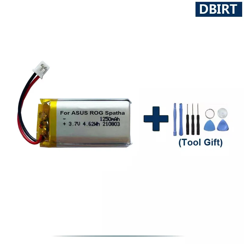 أدوات هدية + بطارية أصلية 1250 مللي أمبير في الساعة لأجهزة آسوس روغ سباثا ماوس لاسلكي بطاريات بطاريات AKKU