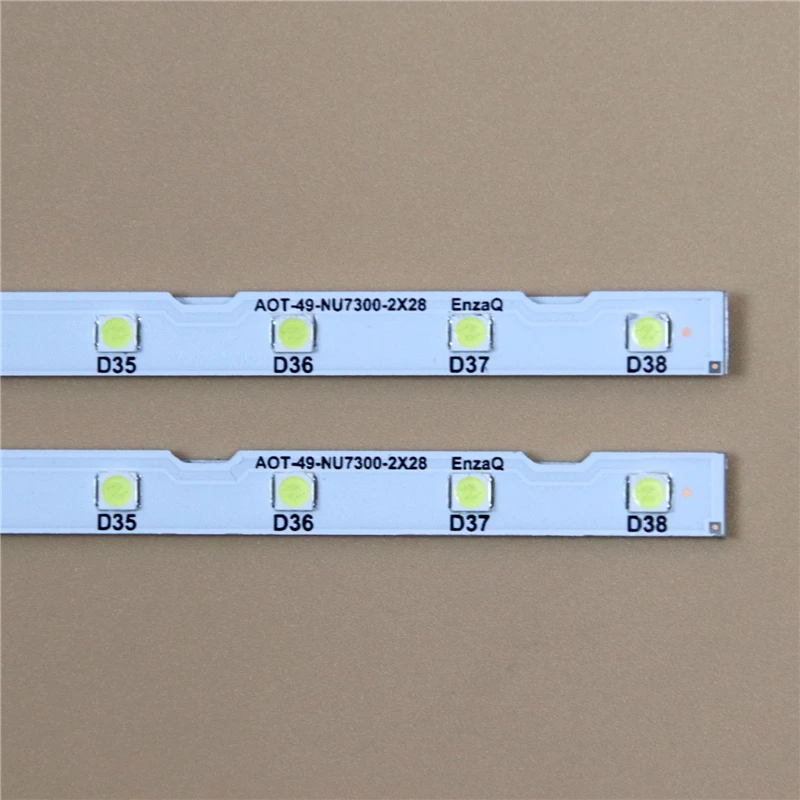 Imagem -02 - Barras de Matriz de tv de Led para Samsung Hg49aj670 Hg49aj690 Hg49ej670 Hg49ej690 Tiras de Luz de Fundo Lâmpadas de Led Faixas de Lentes Aot_49