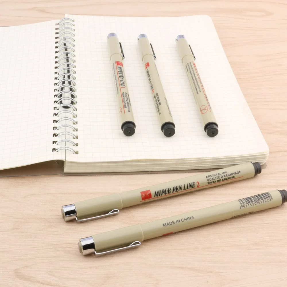 13 قطعة مجموعة إبرة رسم القلم المياه برهان رسم الكاريكاتورية 003 005 01 02 03 04 05 06 08 BR G1 G2 G3 الفن علامات #5