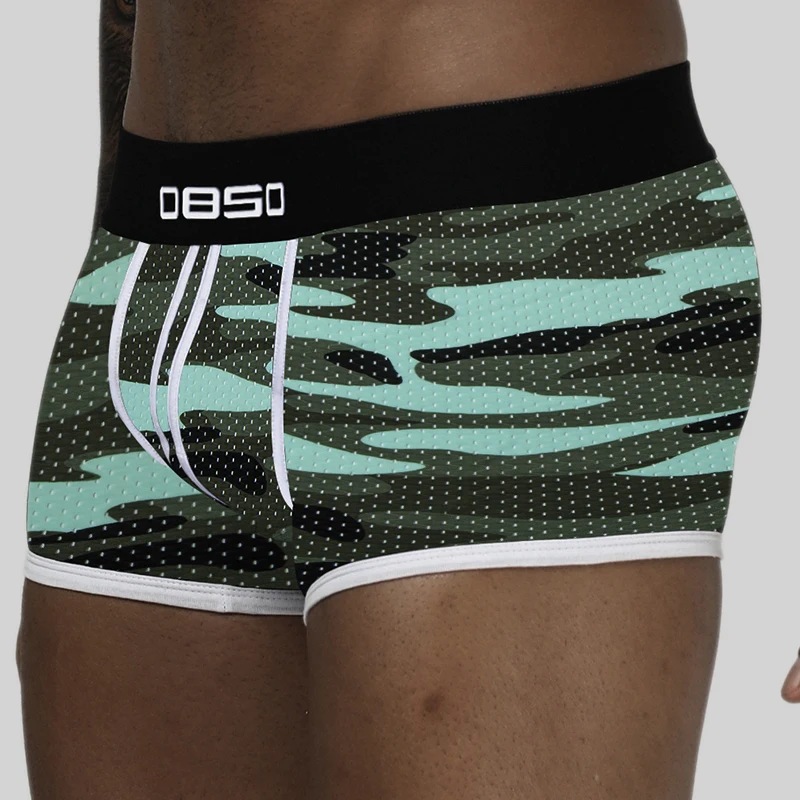 0850 Brand Men Underwear Boxer Mesh Mens Underpants Male Panties Quick Dry U Convex Calzoncillos Hombre Boxer Shorts Camouflage