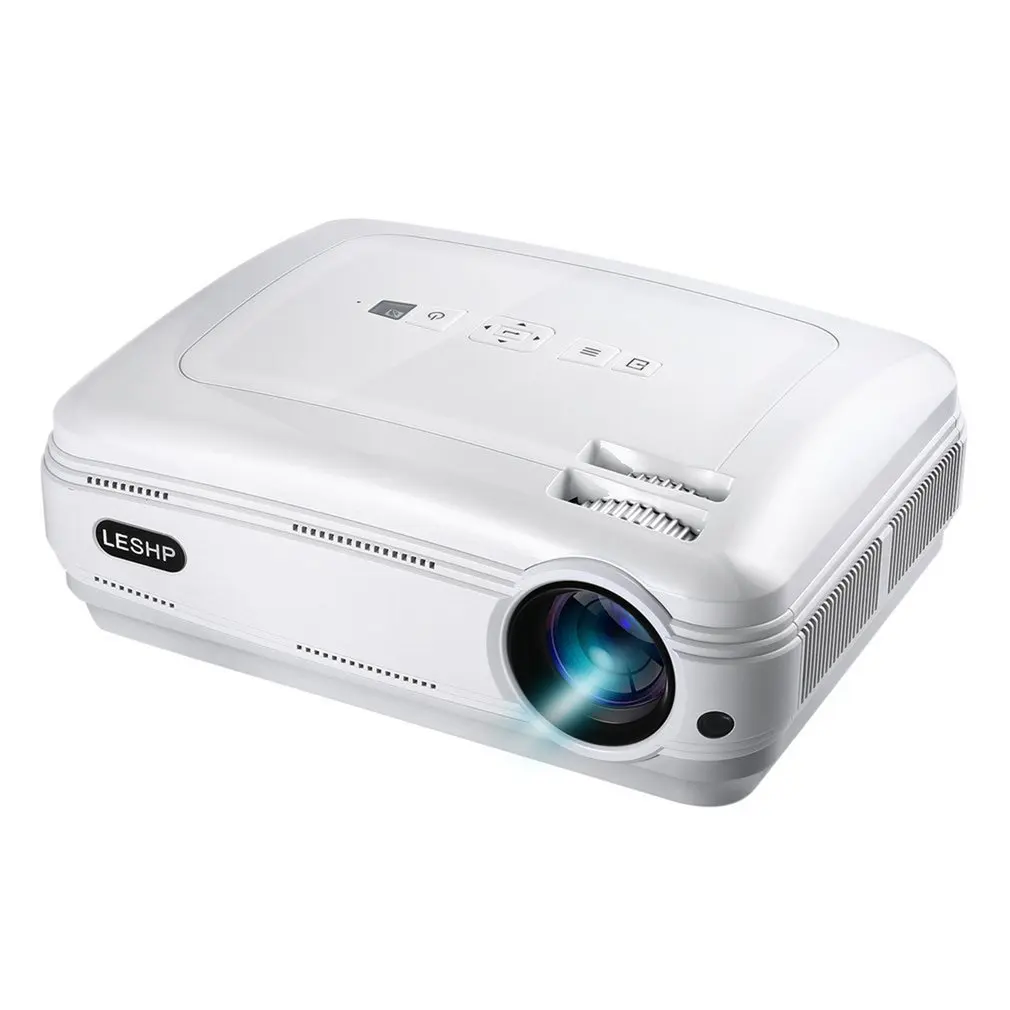 

LESHP 720P LED Projector Protable Video Projector Multimedia Home Cinema Game Projector VGA USB For Laptop TV