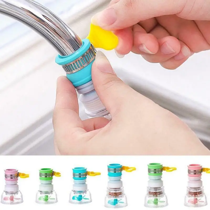 NEW Rotation Kitchen Faucet Spouts Sprayers PVC Shower Tap Water Filter Purifier Nozzle Filter For Household Kitchen Accessories