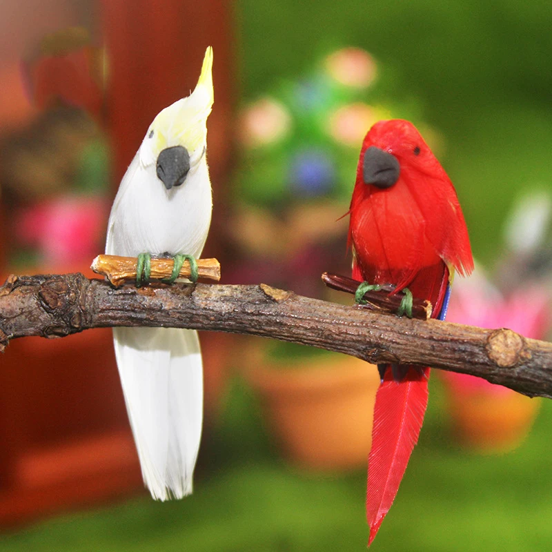 1Pcs 1/12 Dollhouse Miniature Accessories Mini Parrot Simulation Animal Model for Doll House Decoration